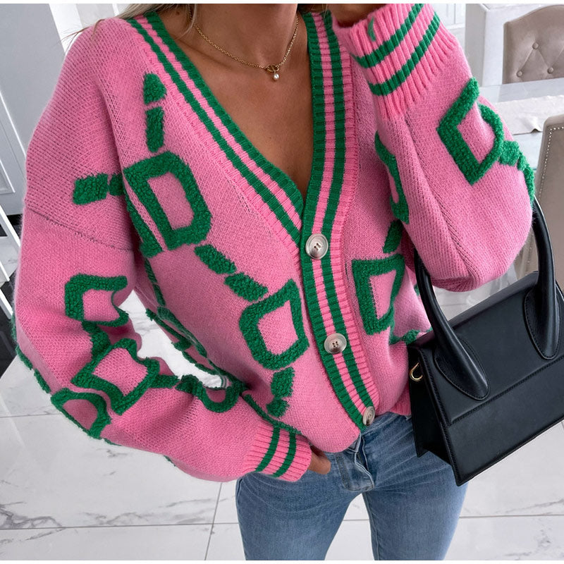 Cardigan Femme Tricot Chaud et Élégant