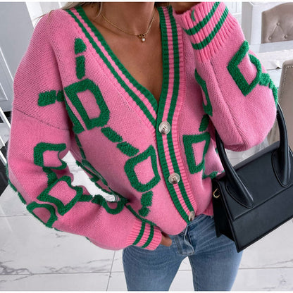 Cardigan Femme Tricot Chaud et Élégant