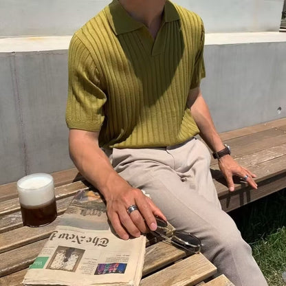 Chemise Polo Classique à Carreaux et Coupé Moderne