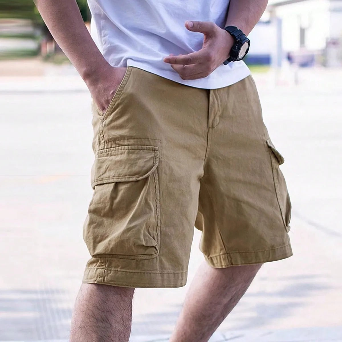 Pantalon Cargo Homme Classique Taille Normale - BerlinGlamour