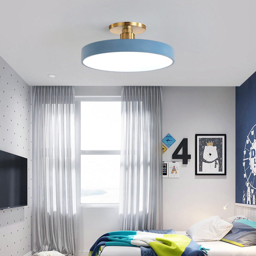 Lampe Plafond LED Or Moderne Élégante
