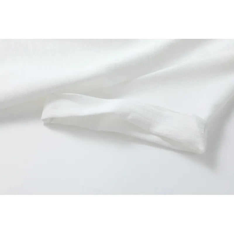 Robe longue Femme Coupe ample Col fendu Boutons décoratifs