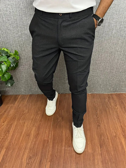 Pantalon Homme Élégant Noir Moderne