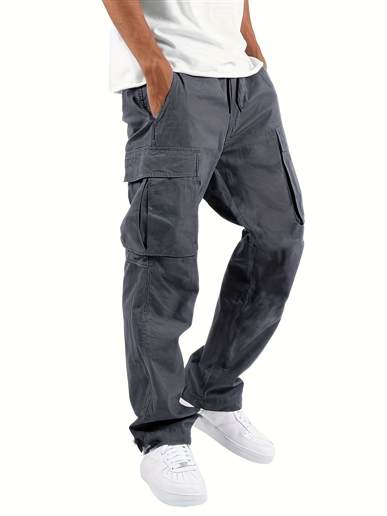 Pantalon Homme Cargo en Coton Respirant et Confortable
