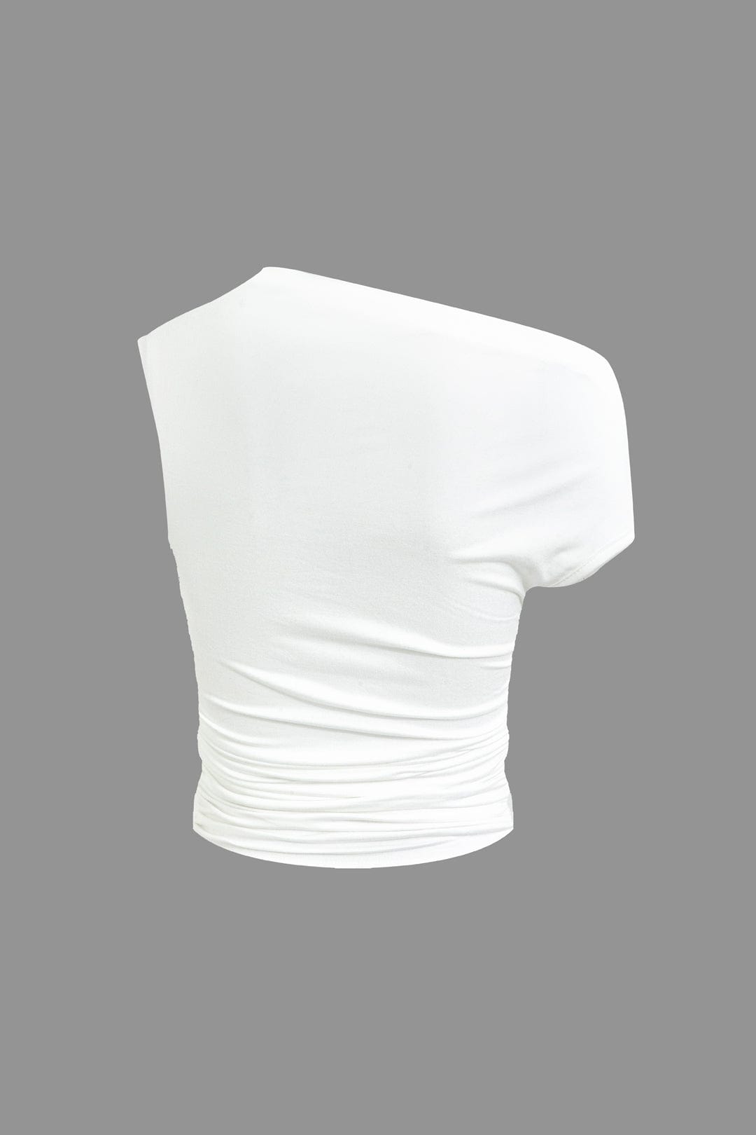 Top Épaule Uniquement & Mini Jupe Drapée pour Soirée Glamour