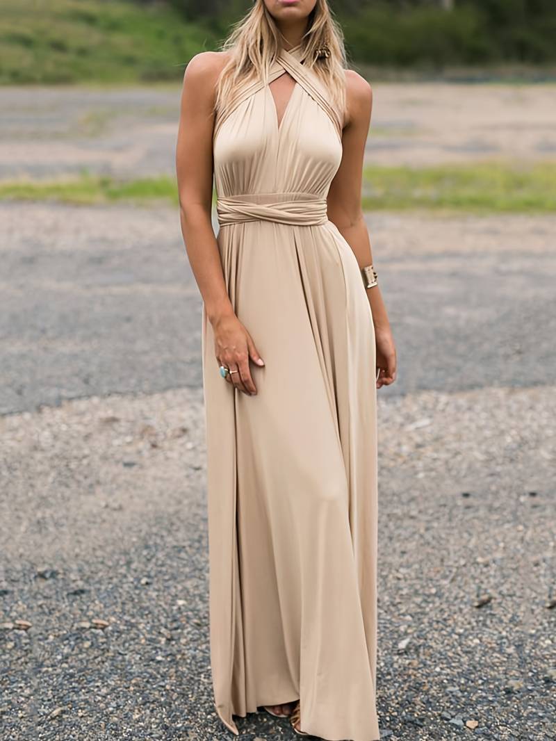 Robe de Soirée Femmes Élégante et Chic Longue