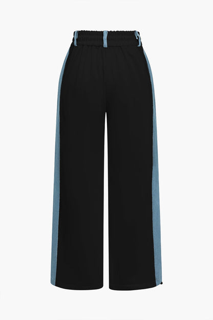 Ensemble Sport Femme 2 Pièces Denim Mode