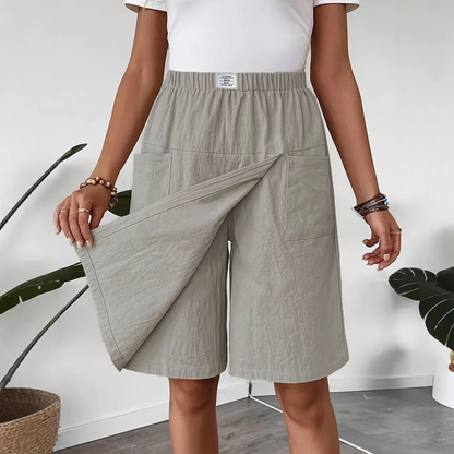 Jupe-Short Femme Taille Élastique Coupe Asymétrique - PanierRoyale