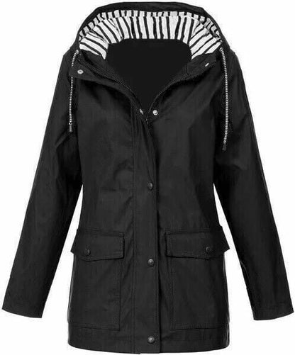 Veste de Pluie Imperméable pour Femme avec Capuche
