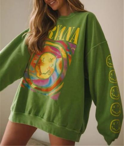 Variant image for NirvanaStyle™ – Sweatshirt Femme Oversized Confort Doux avec Graphiques Iconiques-7