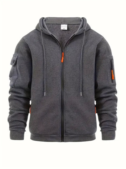 Sweat à Capuche Homme Moderne avec Poches
