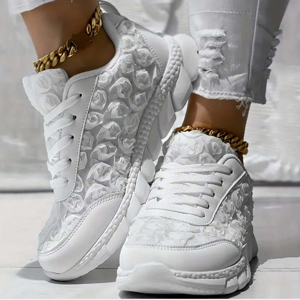 REBEKAH - Chaussures Classe en 3D pour Femmes avec Motif Floral