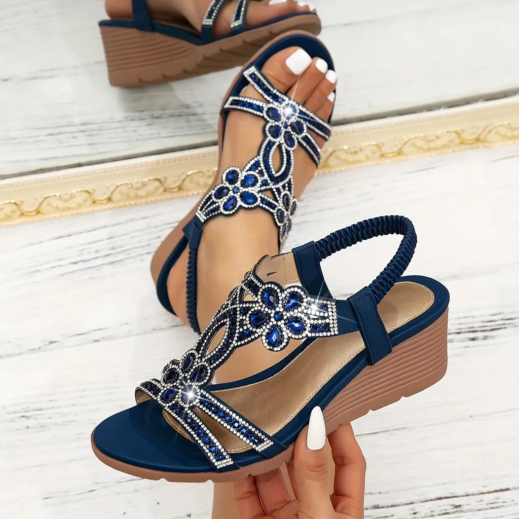Sandales Femme Compensées Orthopédiques Confort Marche Élégantes - PanierRoyale