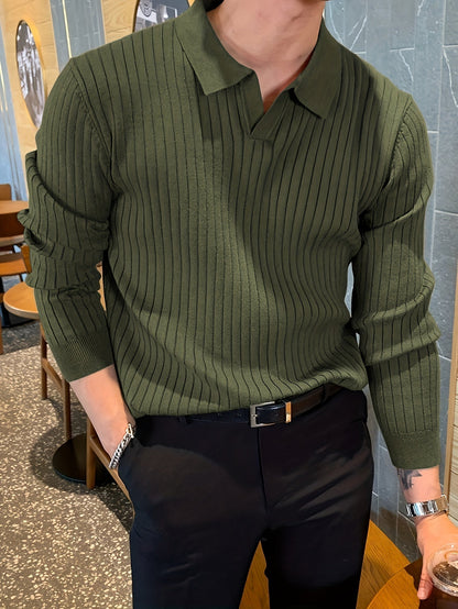 Pull Polo Homme Classique pour Travail et Loisirs