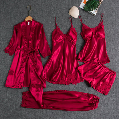 Ensemble de nuit Femme Satin glacé Deux pièces - PanierRoyale