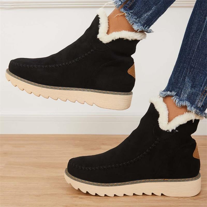 Bottes Hiver Femmes Chauffantes et Anti-Dérapantes