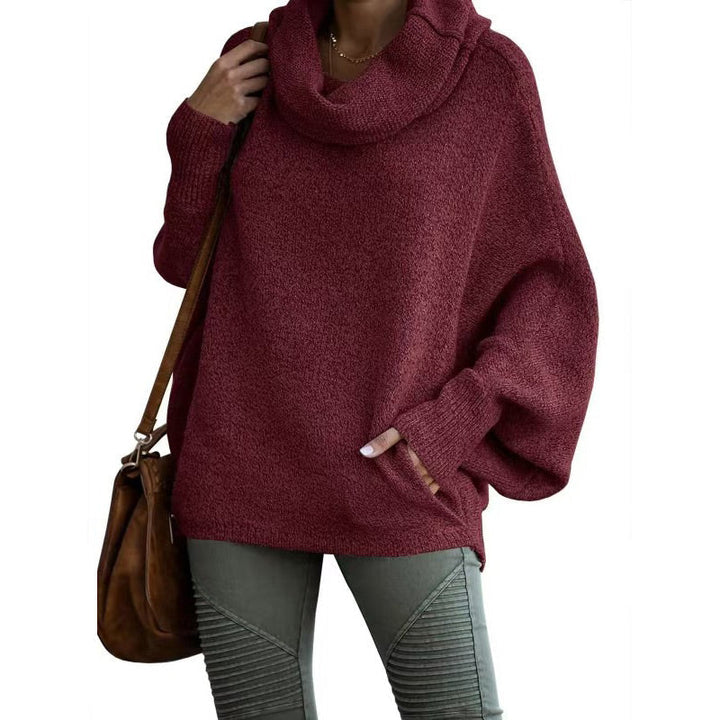 Pull Col Montant Doux et Élégant Col Roulé - vue 3