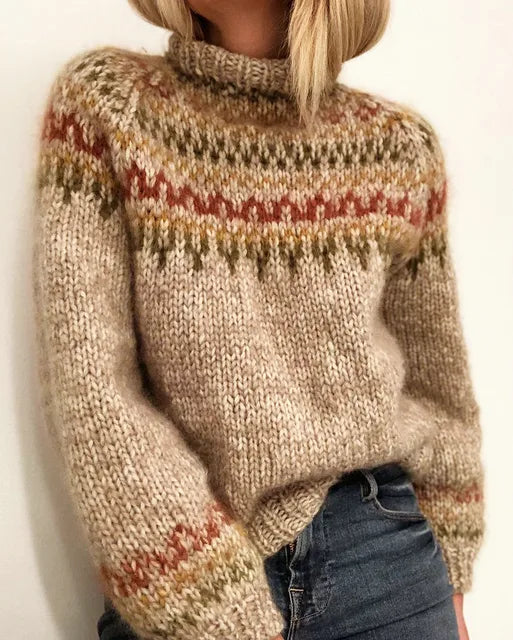 Pull Femme Col Rond Chaud et Chic - PanierRoyale