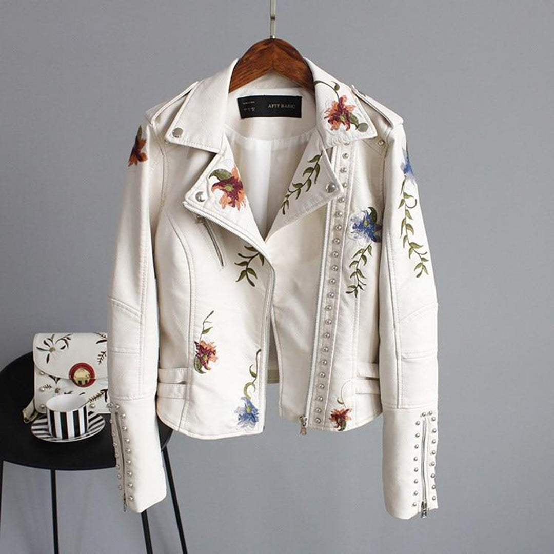 Veste femme imprimée fleurs manches longues - PanierRoyale