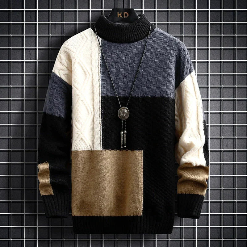 Pull Fantaisie Multicolore à Motifs - PanierRoyale