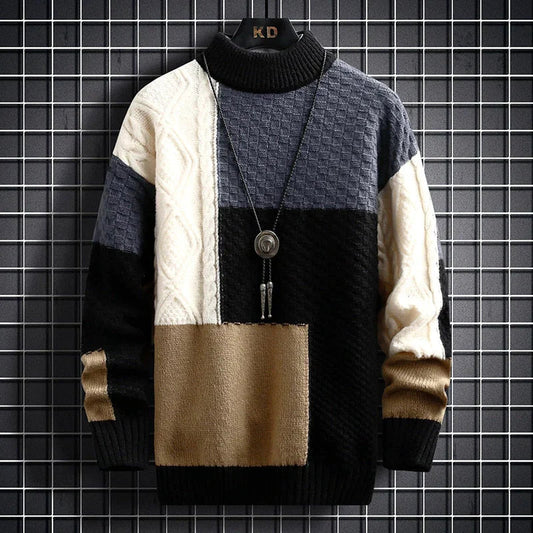Pull Fantaisie Multicolore à Motifs - PanierRoyale