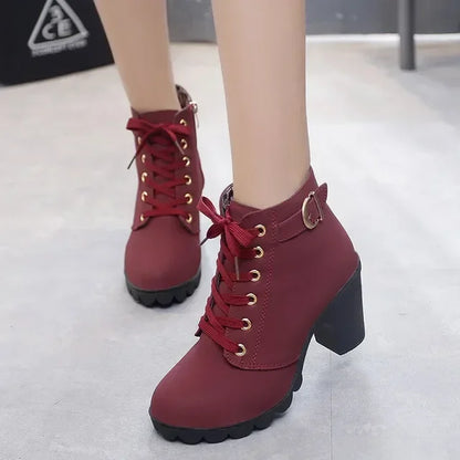 Bottines Femme à Lacets Confort et Style