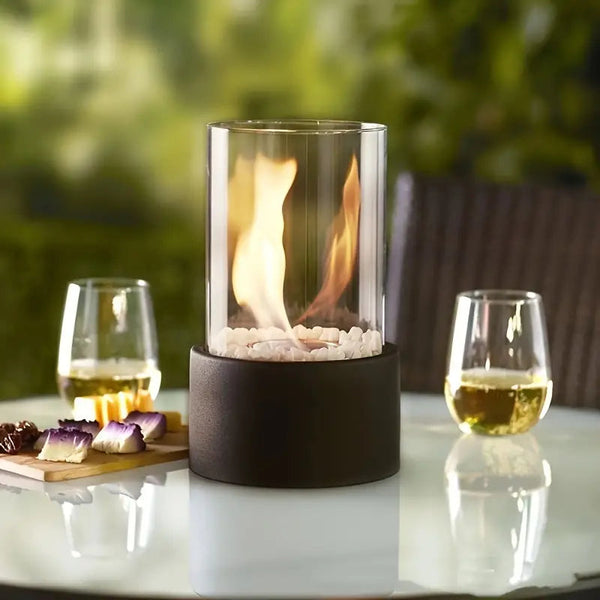 Cheminée de Table Élégante avec Flammes Réalistes et Chauffage - PanierRoyale