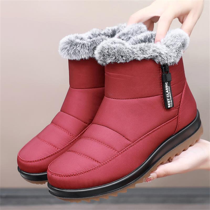 Bottes Femme Hiver avec Semelle Antidérapante et Doublure Chaude