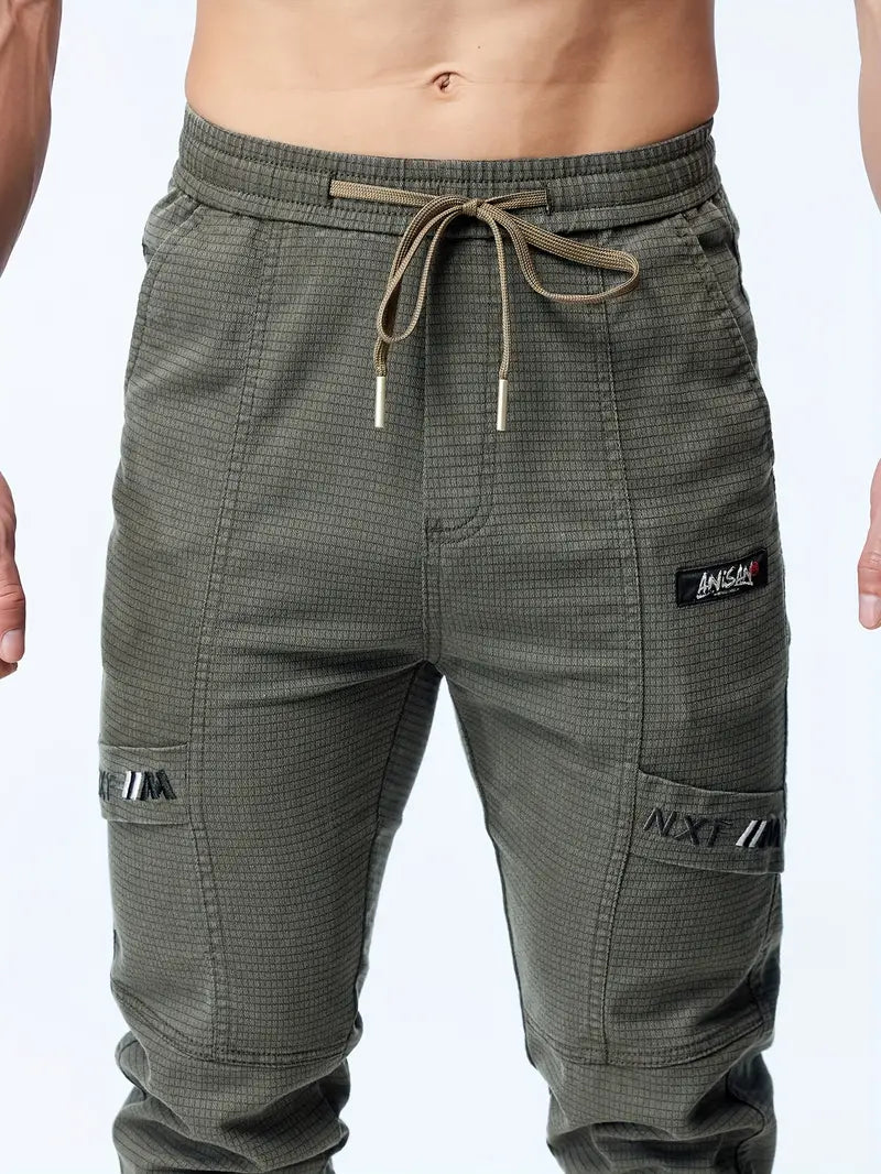 Pantalon Jogger Homme Élastique à Cordons