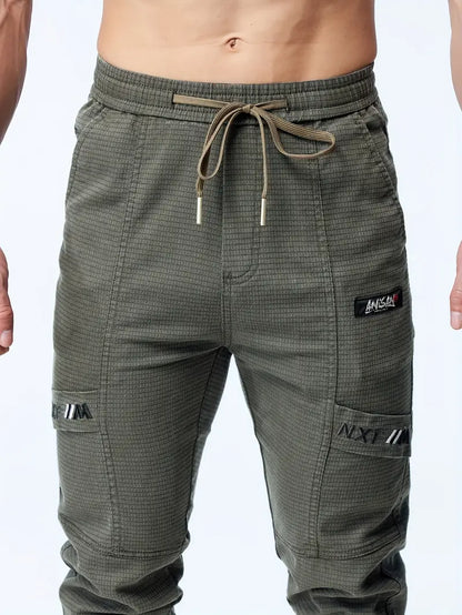 Pantalon Jogger Homme Élastique à Cordons