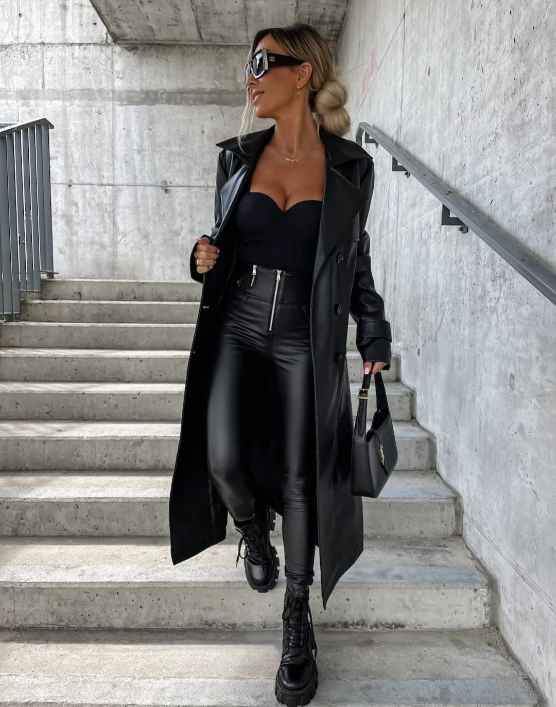 Manteau Trench Classique Élégant Long - PanierRoyale