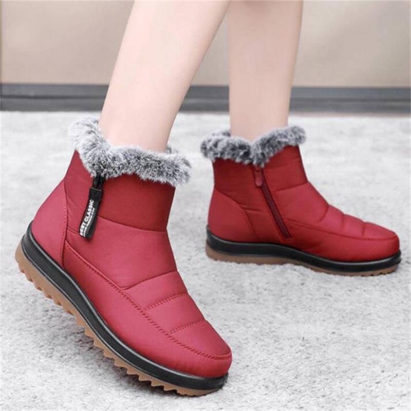 Bottes Femme Hiver avec Semelle Antidérapante et Doublure Chaude - PanierRoyale