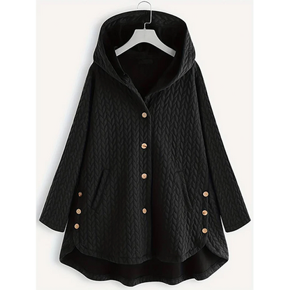 Manteau à capuche hiver chaud et élégant fermeture éclair - PanierRoyale