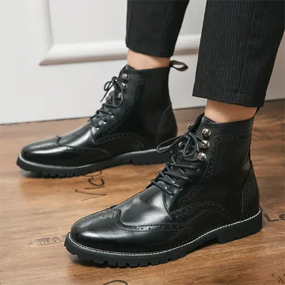 Bottes à Lacets Haut de Gamme Féminines