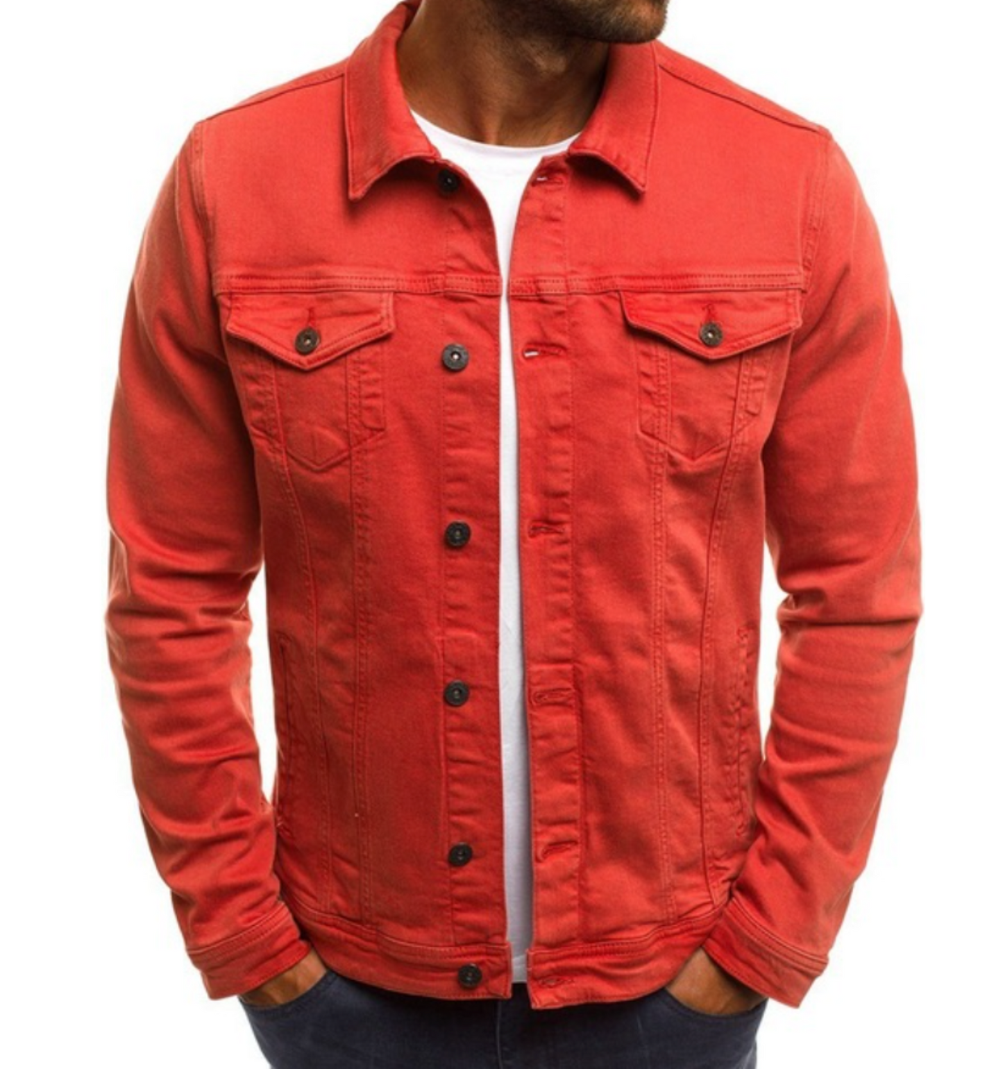 Veste Denim Décontractée et Chaud