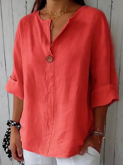 Blouse Femme Décolletée Été en Dentelle