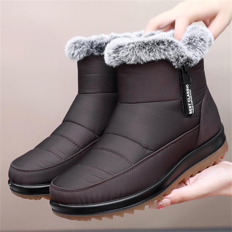 Bottes Femme Hiver avec Semelle Antidérapante et Doublure Chaude