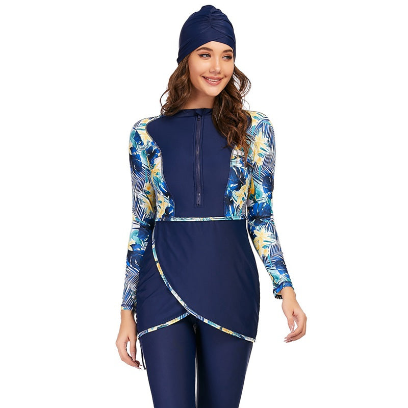 Robe Ensemble 3 Pièces Col Rond Manches Longues Féminin