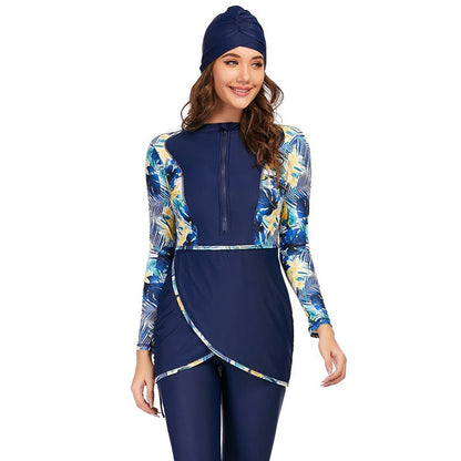 Robe Ensemble 3 Pièces Col Rond Manches Longues Féminin