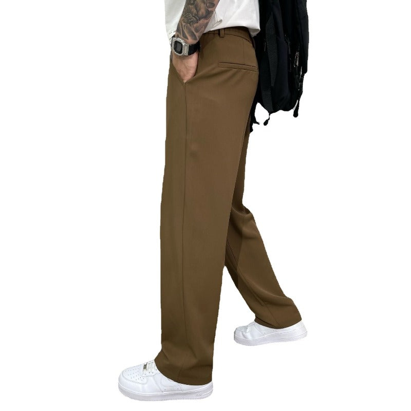 Pantalon Homme Élégant Jambes Larges
