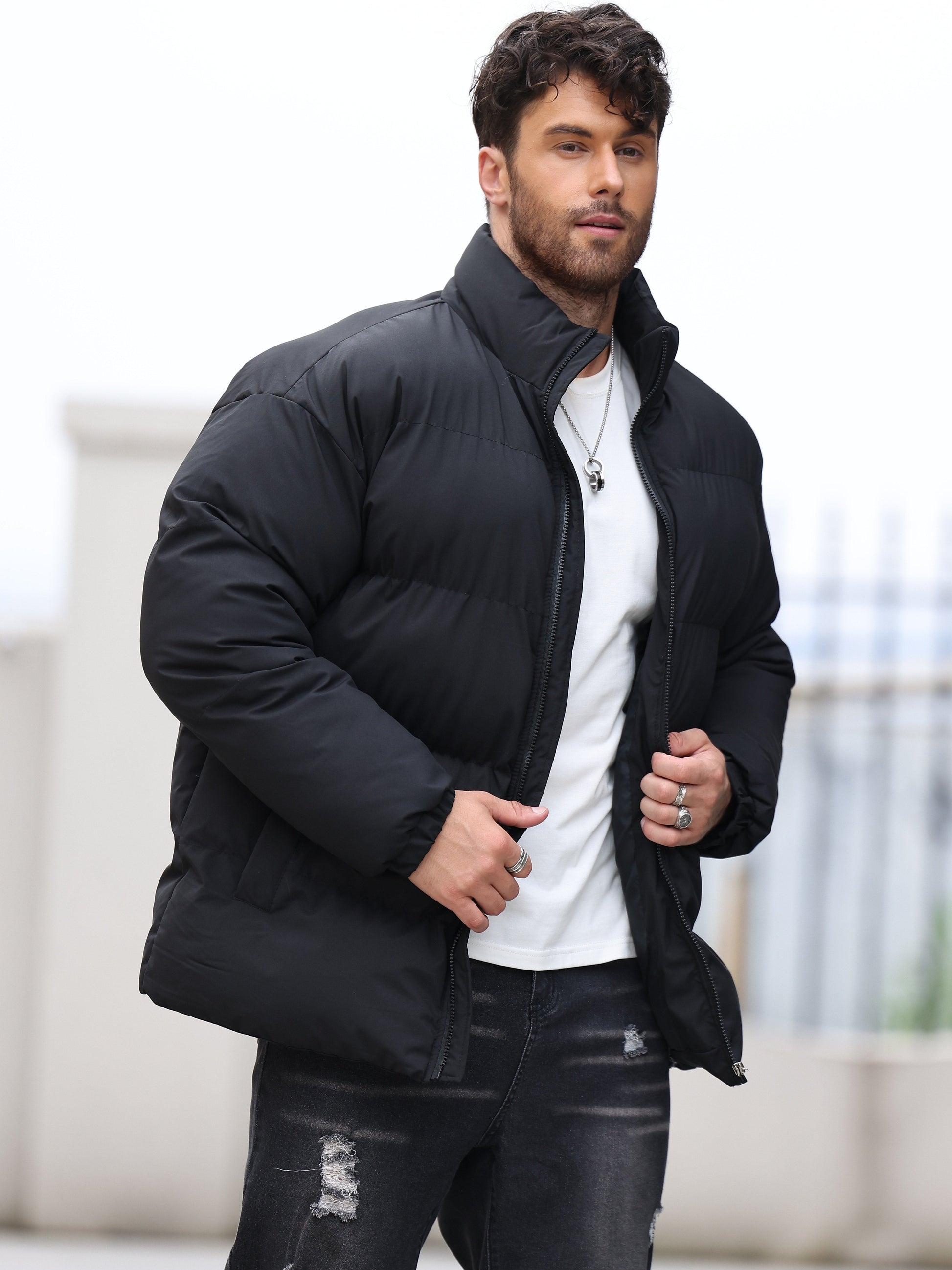Veste d'hiver épaisse et imperméable avec capuchon - PanierRoyale
