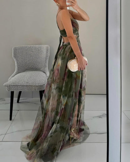 Robe Maxi Femme Fluide Bretelles Coupe Légère