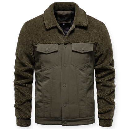 Veste Hiver Homme Doublée et Imperméable avec Capuchon