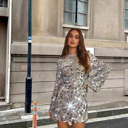 Robe de Cocktail Courte Pailletisée - luxestyle