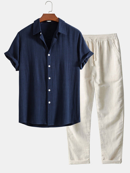 Costume Homme Lin Clair pour Été