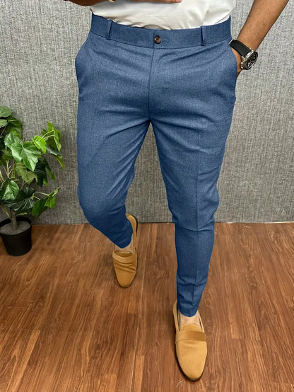 Pantalon Homme Élégant Noir Moderne