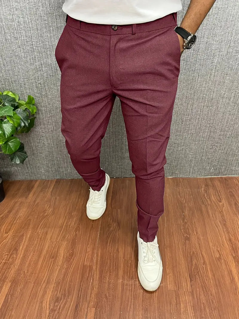 Pantalon Homme Élégant Noir Moderne