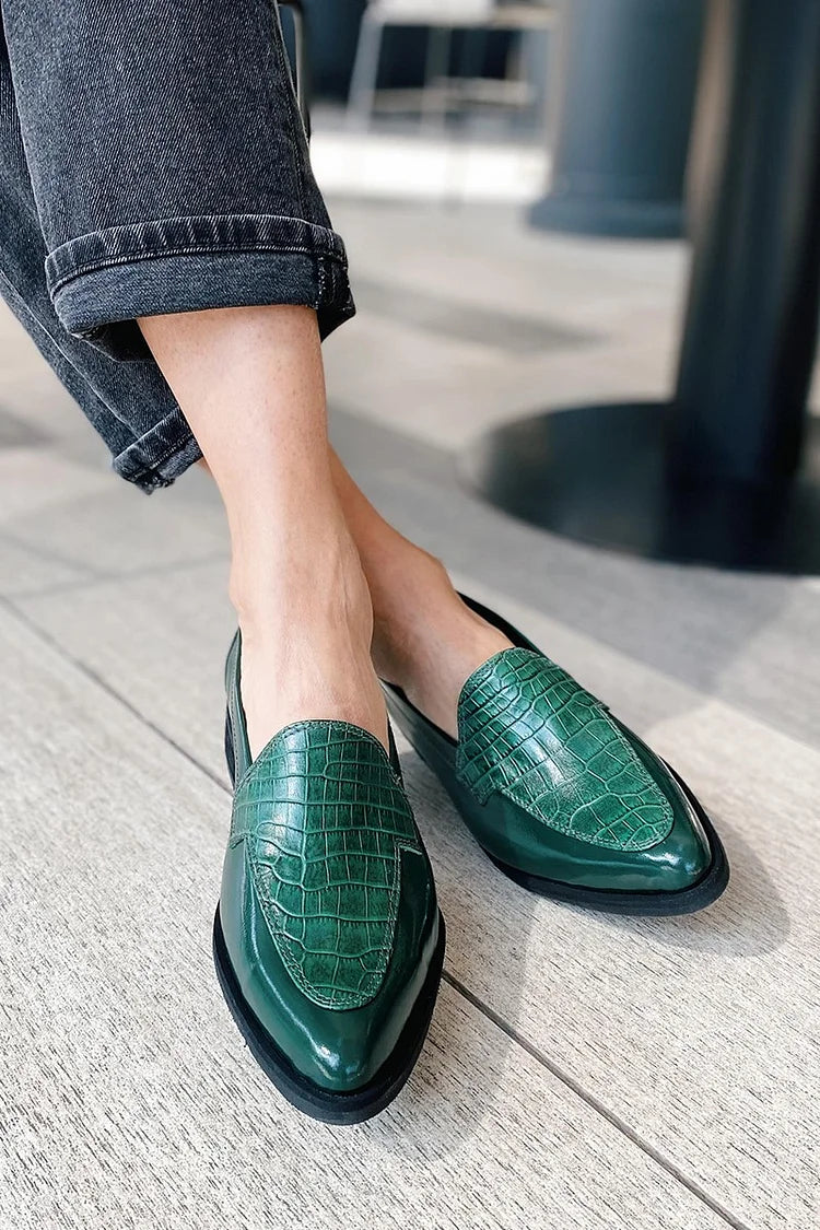Mocassins Femmes à Bout Pointu et Talons Plats - PanierRoyale