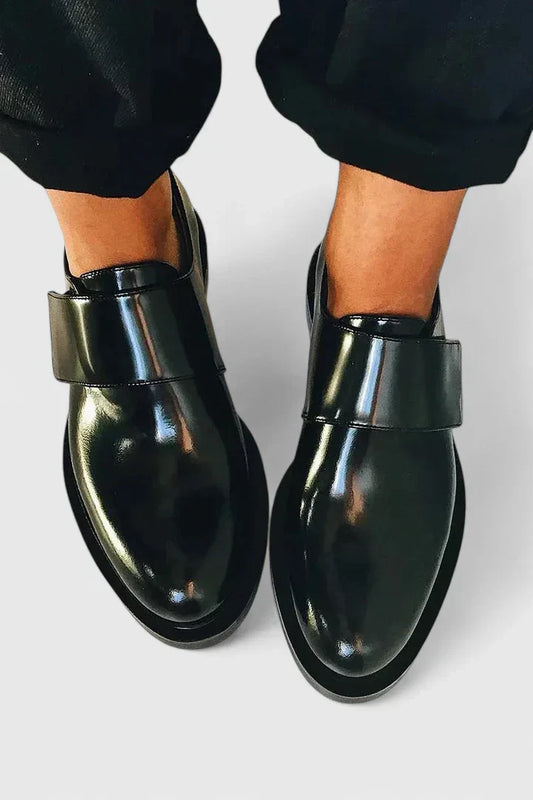 Chaussures Décontractées Homme en Cuir Noir - BerlinGlamour