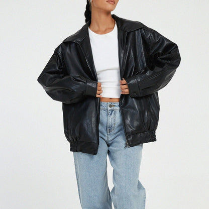 Veste femme décontractée à fermeture éclair moderne